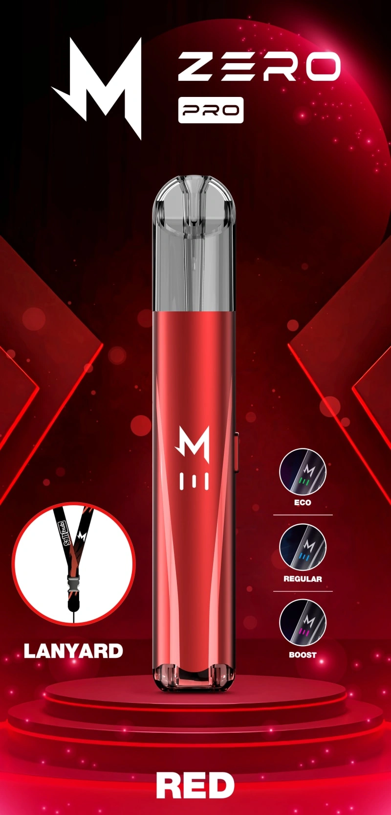 zero pro vape pod kits color rojo