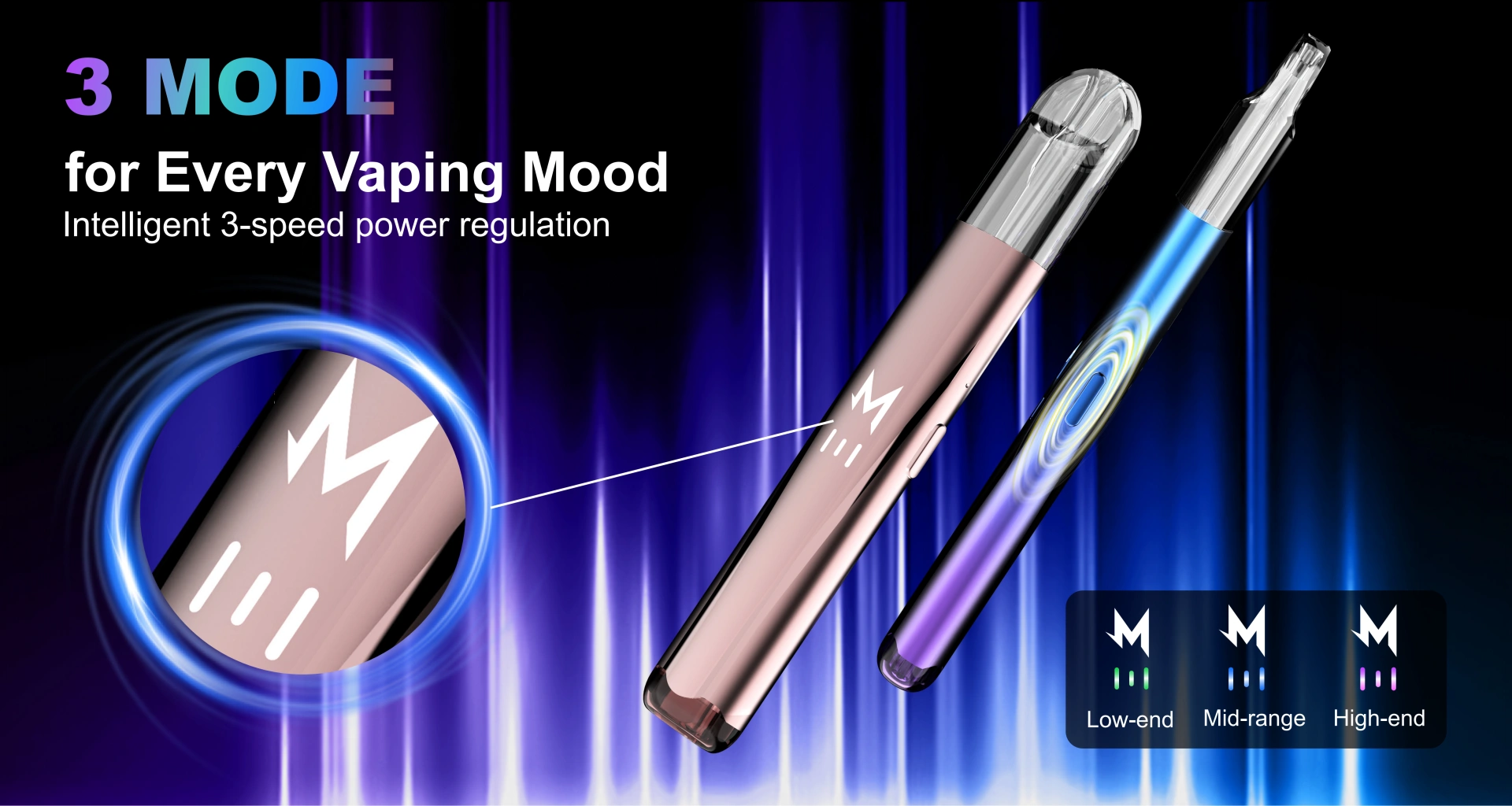 طقم جراب M Zero Pro: 3 أوضاع لمزاج الـ vaping