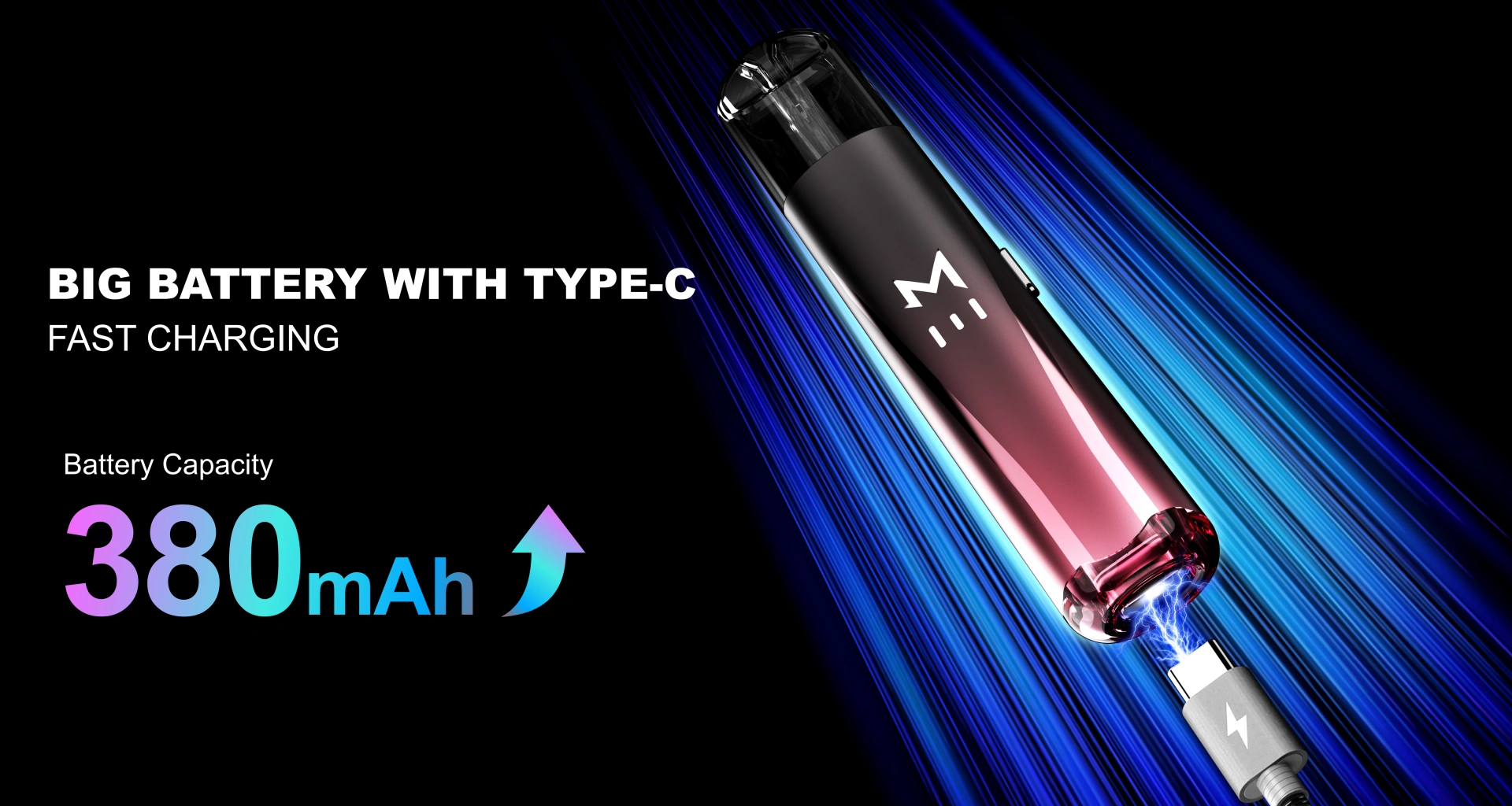 بطارية ذات سعة كبيرة مع شحن سريع من النوع C